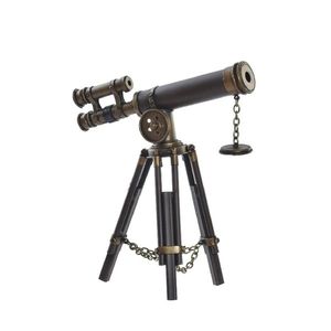 Decoratiune in forma de telescop din metal 23 cm imagine
