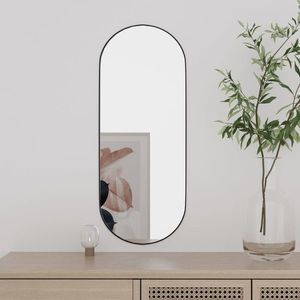 vidaXL Oglindă de perete, 20x50 cm, oval, sticlă imagine