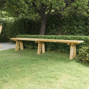 vidaXL Bancă de grădină, 220 cm, lemn masiv de pin impregnat imagine