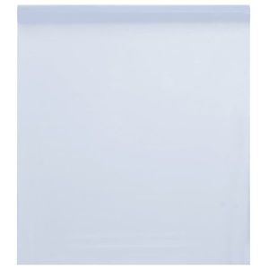 vidaXL Folie fereastră, statică/mată, alb transparentă, 45x2000cm, PVC imagine