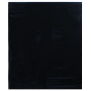 vidaXL Folie pentru fereastră statică, negru mat, 60x2000 cm, PVC imagine