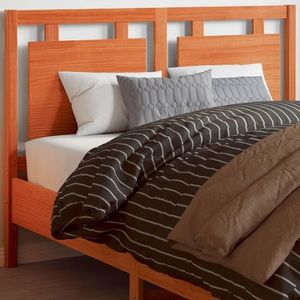 vidaXL Tăblie de pat, maro ceruit, 135 cm, lemn masiv de pin imagine