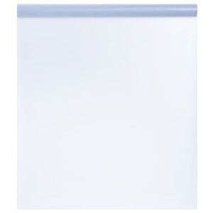 vidaXL Folie fereastră, statică/mată, gri transparentă, 90x2000cm, PVC imagine
