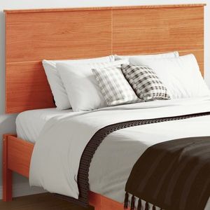 vidaXL Tăblie de pat, maro ceruit, 135 cm, lemn masiv de pin imagine
