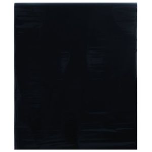vidaXL Folie pentru fereastră statică, negru mat, 45x1000 cm, PVC imagine