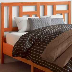 vidaXL Tăblie de pat, maro ceruit, 160 cm, lemn masiv de pin imagine