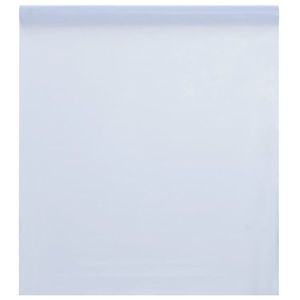 vidaXL Folie fereastră, statică/mată, alb transparentă, 45x1000cm, PVC imagine