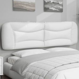 vidaXL Pernă pentru tăblie pat, alb, 180 cm, piele artificială imagine