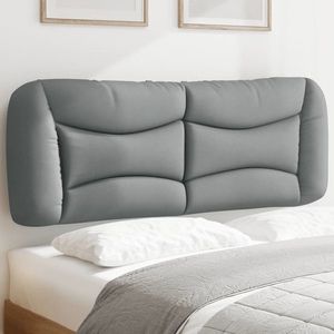 vidaXL Pernă tăblie de pat, gri deschis, 120 cm, material textil imagine