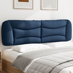 vidaXL Pernă pentru tăblie de pat, albastru, 180 cm, material textil imagine