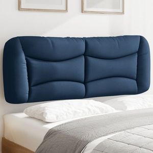 vidaXL Pernă pentru tăblie de pat, albastru, 140 cm, material textil imagine