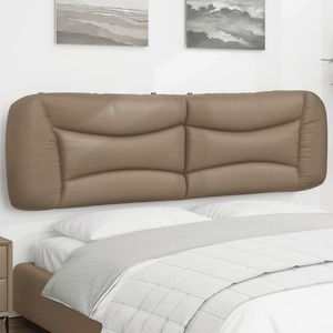 vidaXL Pernă pentru tăblie pat, cappuccino, 180 cm, piele artificială imagine