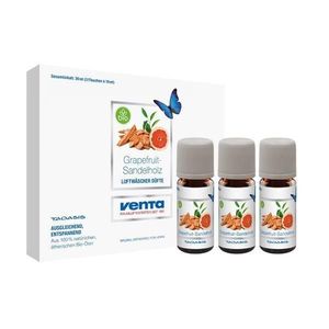 Set 3 uleiuri Esentiale Bio Organice pentru Umidificator (pentru aparatele Venta Seria 5) Grapefruit/Lemn de Santal, 3x30 ml imagine