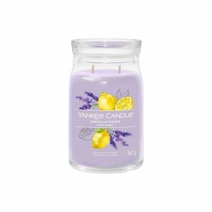 Lumânare parfumată Yankee Candle Signature în borcan Lemon Lavender, 567 g imagine