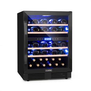 Klarstein Vinovilla Onyx 43, frigider pentru vin cu două zone, 129 l, 43 de sticle, 3 culori imagine