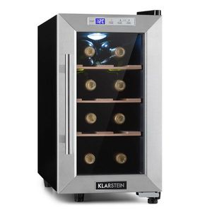 Klarstein Reserva 8 Uno, frigider pentru vin, 23 litri, 8 sticle, 11 - 18 °C, 26 dB, oțel inoxidabil imagine