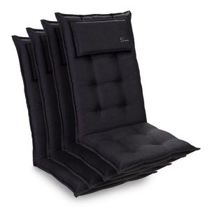 Blumfeldt Sylt, pernă tapițată, pernă pentru scaun, spătar mai înat, poliester, 50 × 120 × 9 cm, 4 × perne imagine