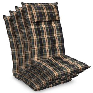 Blumfeldt Sylt, pernă tapițată, pernă pentru scaun, spătar mai înat, poliester, 50 × 120 × 9 cm, 4 × pernă imagine