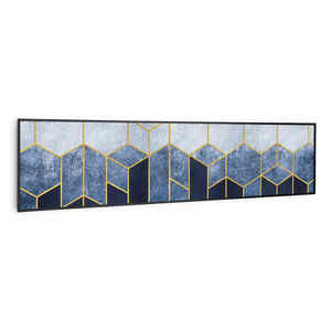 Klarstein Wonderwall Air Art Smart, încălzitor cu infraroșu, linie albastră, 120 x 30 cm, 350 W imagine