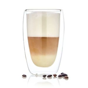 Bambuswald Pahar pentru cafea, 400 ml, lucrate manual, sticlă borosilicată imagine