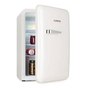 Klarstein Audrey Retro, frigider, 70 litri, 3 rafturi, 2 compartimente în ușă Iluminare interioară imagine