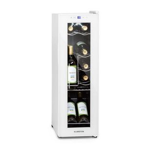 Klarstein Shiraz 12 Slim, frigider pentru vin, 32 l/12 sticle, panou de control tactil, 85 W, 5 - 18 °C imagine