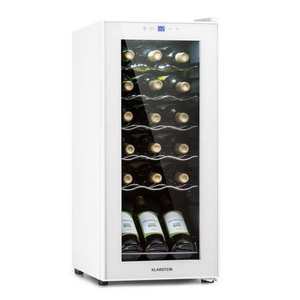 Klarstein Shiraz 18 Slim Uno, frigider pentru vin, 50 litri, 18 sticle, panou de control tactil, 5-18°C imagine