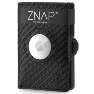 Slimpuro ZNAP Airtag Wallet, 8 carduri, compartiment pentru monede, 8, 9 x 1, 5 x 6, 3 cm (L x Î x l), protecție RFID imagine