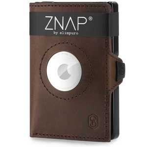 Slimpuro ZNAP Airtag Wallet, 8 carduri, compartiment pentru monede, 8, 9 x 1, 5 x 6, 3 cm (L x Î x l), protecție RFID imagine