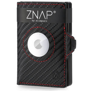 Slimpuro ZNAP Airtag Wallet, 12 carduri, compartiment pentru monede, 8, 9 x 1, 8 x 6, 3 cm (L x Î x l), protecție RFID imagine