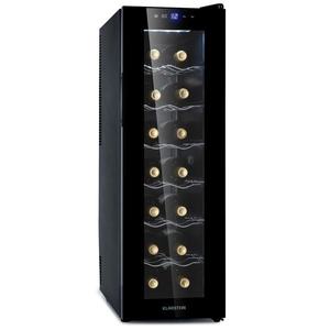 Klarstein Barolo 14 Slim Uno, frigider pentru vin, 46 litri, 14 sticle, 11-18°C, SingleZone imagine
