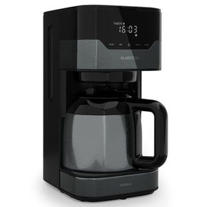 Klarstein Arabica, aparat de cafea, 800 W, control tactil, 12 cești, 1, 2 l imagine