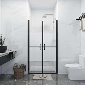 vidaXL Ușă cabină de duș, jumătate mată, (83-86)x190 cm, ESG imagine