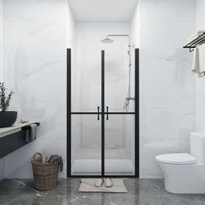 vidaXL Ușă cabină de duș, transparent, (83-86)x190 cm, ESG imagine