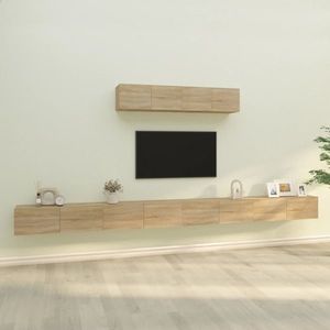 vidaXL Set dulap TV, 6 piese, stejar sonoma, lemn prelucrat imagine