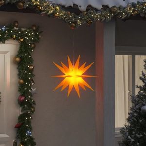 vidaXL Lumină de Crăciun cu LED, galben, 43 cm, pliabil imagine