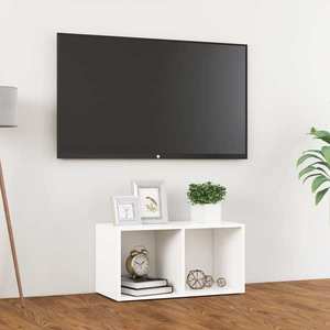 vidaXL Comodă TV, alb, 72x35x36, 5 cm, PAL imagine