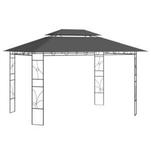 vidaXL Pavilion, antracit, 4x3x2, 7 m, 160 g/m² imagine