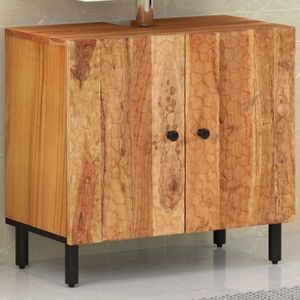 vidaXL Dulap pentru chiuveta de baie, 62x33x58cm, lemn masiv de acacia imagine