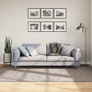 vidaXL Covor pufos "PAMPLONA" cu fire înalte, bej modern, 160x230 cm imagine