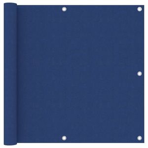 vidaXL Paravan de balcon, albastru, 90 x 300 cm, țesătură oxford imagine