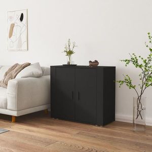 vidaXL Servantă, negru, 80x33x70 cm, lemn prelucrat imagine