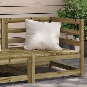 vidaXL Canapea de colț de grădină, 70x70x67 cm, lemn de pin tratat imagine