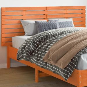 vidaXL Tăblie de pat pentru perete, 166x3x63 cm, lemn masiv de pin imagine