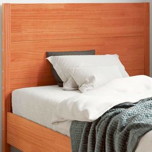 vidaXL Tăblie de pat, maro ceruit, 100 cm, lemn masiv de pin imagine