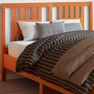 vidaXL Tăblie de pat, maro ceruit, 140 cm, lemn masiv de pin imagine