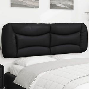vidaXL Pernă pentru tăblie pat, negru, 160 cm, piele artificială imagine