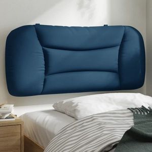 vidaXL Pernă pentru tăblie de pat, albastru, 90 cm, material textil imagine