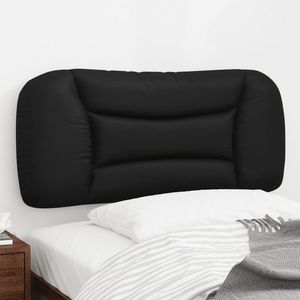 vidaXL Pernă pentru tăblie pat, negru, 80 cm, piele artificială imagine