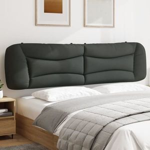 vidaXL Pernă pentru tăblie de pat, gri închis, 200 cm, material textil imagine